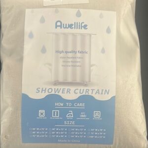 White Shower Curtain